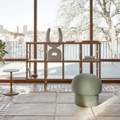 Pufa Uno 50 Cm Zielona Design House Stockholm