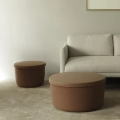 Pufa Ze Schowkiem Hide 52 Cm Brązowa Normann Copenhagen