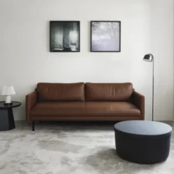 Pufa Ze Schowkiem Hide 72 Cm Niebieska Normann Copenhagen