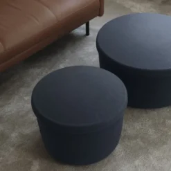 Pufa Ze Schowkiem Hide 52 Cm Niebieska Normann Copenhagen