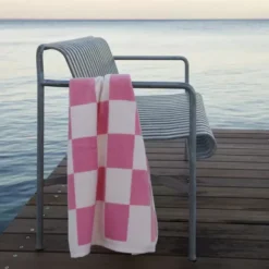 Ręcznik Łazienkowy Check Różowy Hay