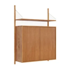 Regał Ścienny Z Szafką 114 Cm Frama