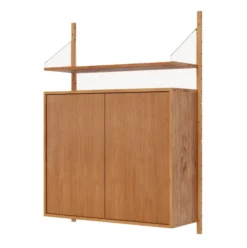 Regał Ścienny Z Szafką 114 Cm Frama