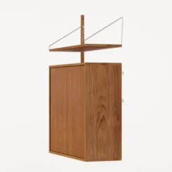 Regał Ścienny Z Szafką 114 Cm Frama