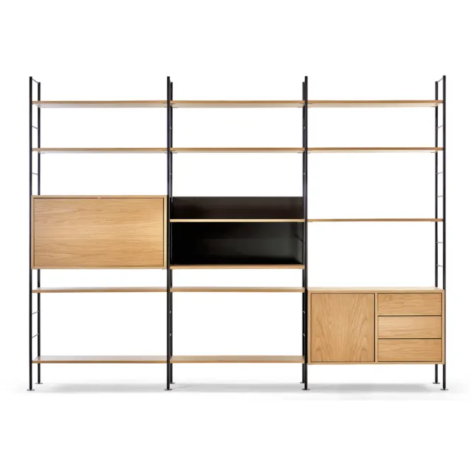 Regał Modułowy Dhs 10 227 Cm Dębowy Richard Lampert