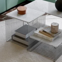 Regał Modułowy Panton Wire Z Półką Chromowany Montana