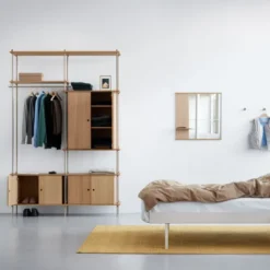 Regał Modułowy S.200.2.H Dębowo-Biały Moebe