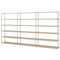 Regał Neutra 368 X H197 Cm Dąb Bielony Bolia