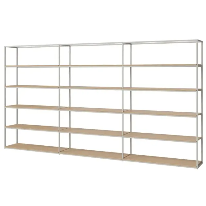 Regał Neutra 368 X H197 Cm Dąb Bielony Bolia