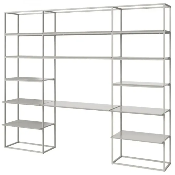 Regał Neutra 288 X H; 236 Szary Mdf Bolia
