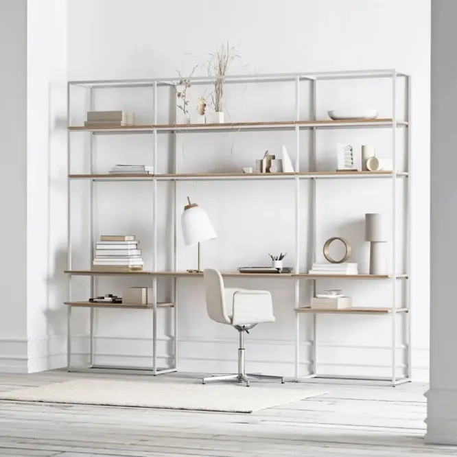 Regał Neutra 288 X H; 236 Szary Mdf Bolia
