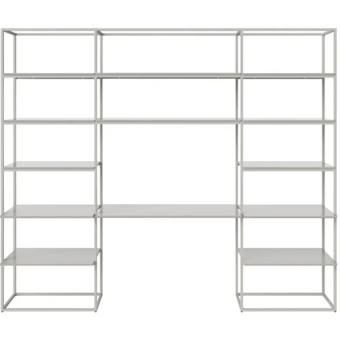 Regał Neutra 288 X H; 236 Szary Mdf Bolia