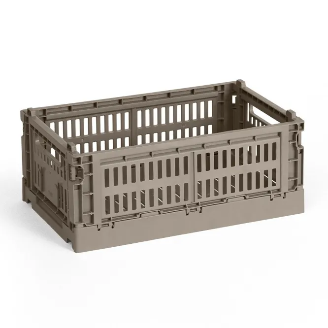 Skrzynka Colour Crate Mała Szaro-Brązowa Hay
