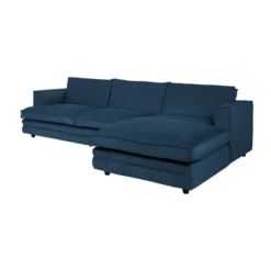 Sofa Agir Z Szezlongiem 285X155 Cm Velvety Granatowa Furninova