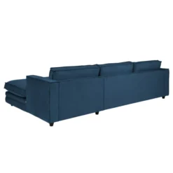 Sofa Agir Z Szezlongiem 285X155 Cm Velvety Granatowa Furninova