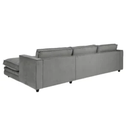 Sofa Agir Z Szezlongiem 285X155 Cm Velvety Szara Furninova