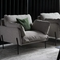 Sofa Aldon 224 Cm Niebieska