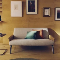 Sofa Amsen 2-Osobowa Beżowa Kave Home