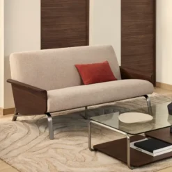 Sofa Amsen 2-Osobowa Jasnobrązowa Kave Home