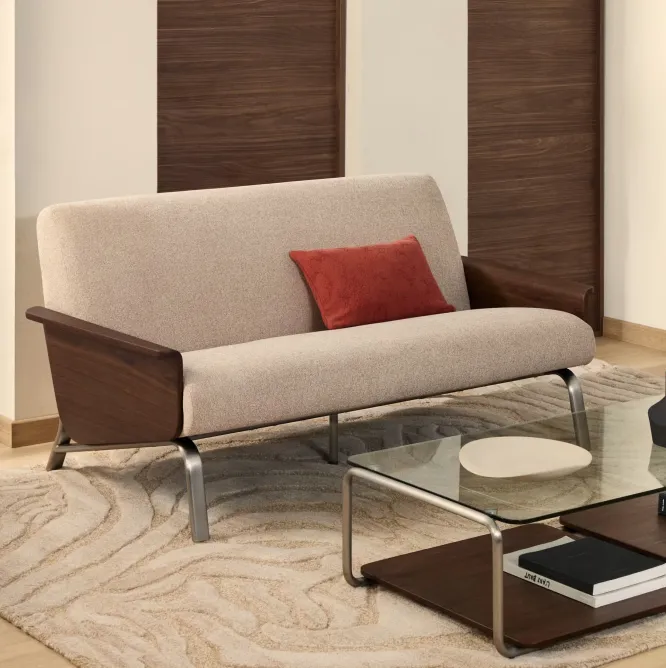 Sofa Amsen 2-Osobowa Jasnobrązowa Kave Home