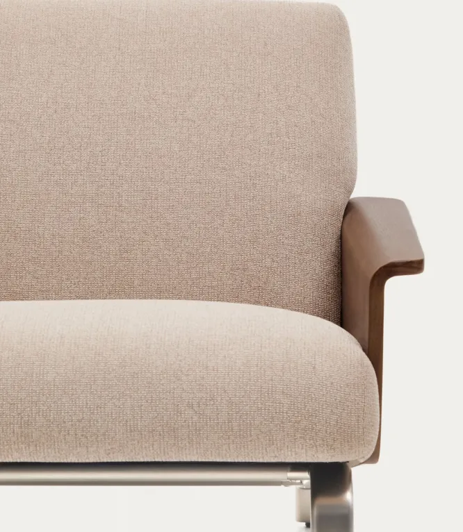 Sofa Amsen 2-Osobowa Jasnobrązowa Kave Home