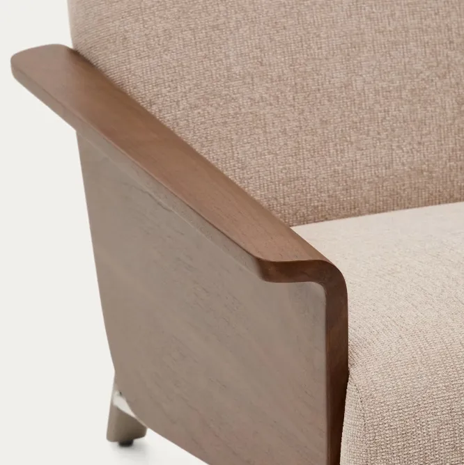 Sofa Amsen 2-Osobowa Jasnobrązowa Kave Home