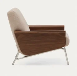 Sofa Amsen 2-Osobowa Jasnobrązowa Kave Home