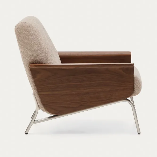 Sofa Amsen 2-Osobowa Jasnobrązowa Kave Home