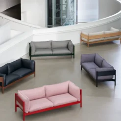 Sofa Arbour 3 Osobowa Hallingdal 220 - Czerwony Lakierowany Buk Hay