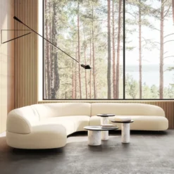 Sofa Aria Narożna 346X346 Cm Denali Beżowa