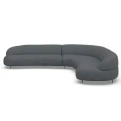 Sofa Aria Narożna 346X346 Cm Denali Granatowa