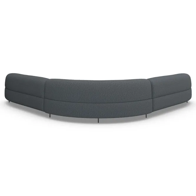 Sofa Aria Narożna 346X346 Cm Denali Granatowa