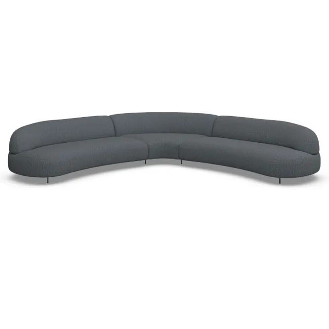 Sofa Aria Narożna 346X346 Cm Denali Granatowa