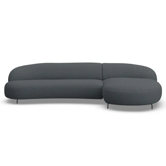 Sofa Aria Z Szezlongiem 316X174 Cm Denali Granatowa
