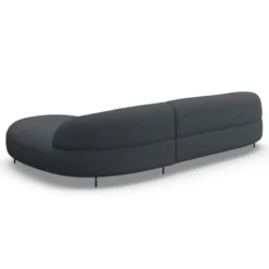 Sofa Aria Z Szezlongiem 316X174 Cm Denali Granatowa