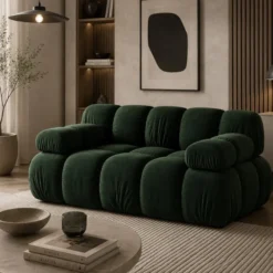 Sofa Bellis 2-Osobowa Butelkowa Zieleń Micadoni