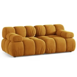 Sofa Bellis 2-Osobowa Żółta Micadoni