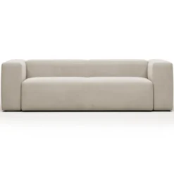 Sofa Blok 3 Osobowa Beżowa Kave Home