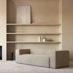 Sofa Blok 3 Osobowa Beżowa Kave Home