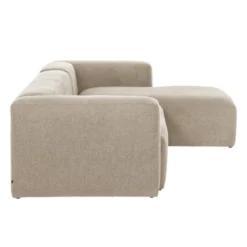 Sofa Blok 3 Osobowa Z Prawym Szezlongiem Beżowa Kave Home