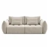 Sofa Bloom 3-Osobowa Jasnobeżowy Welur Micadoni