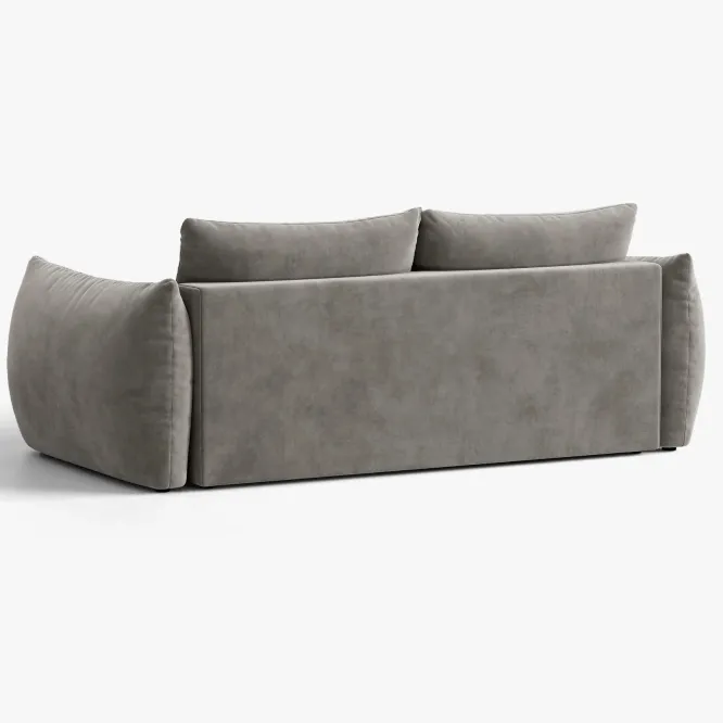 Sofa Bloom 3-Osobowa Szary Welur Micadoni