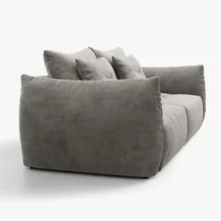 Sofa Bloom 3-Osobowa Szary Welur Micadoni