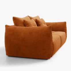 Sofa Bloom 3-Osobowa Terakotowy Welur Micadoni