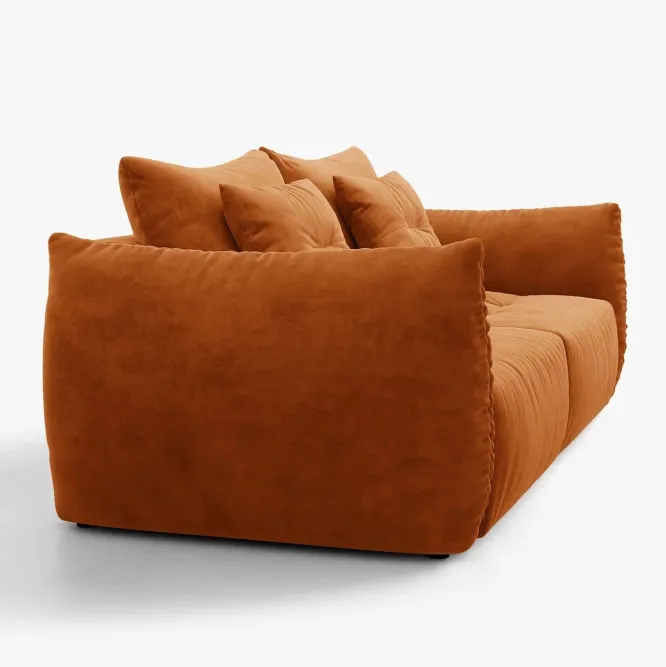 Sofa Bloom 3-Osobowa Terakotowy Welur Micadoni