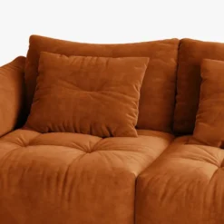 Sofa Bloom 3-Osobowa Terakotowy Welur Micadoni