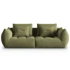 Sofa Bloom 3-Osobowa Zielony Welur Micadoni