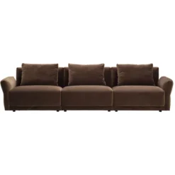Sofa Bondi 3 Osobowa Brązowa Furninova