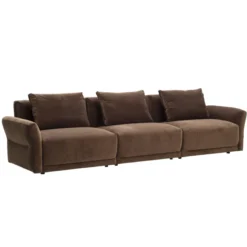 Sofa Bondi 3 Osobowa Brązowa Furninova