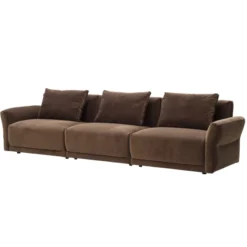 Sofa Bondi 3 Osobowa Brązowa Furninova